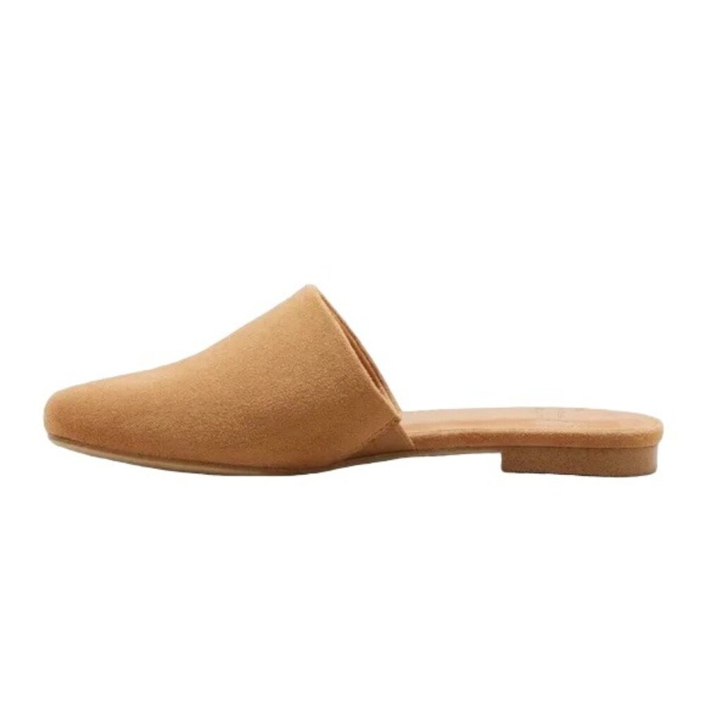 A New Day Tan Thea Memory Foam Mules Slide Slip On Faux Suede upper 9.5 - Picture 3 of 6